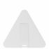 Треугольная флэшкарта белого цвета размером 55 x 46 и толщеной всего 3 мм